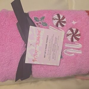 Betsey Johnson Holiday Towel with Embroidery